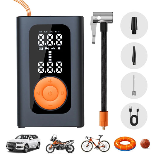 Enroslu Tire Inflator Portable Air Compressor, 150psi Cordless Car Air Pump, Accurate Pressure LCD Display, Portable Air Pump for Car, Motorcycle, E-Bike, Ball