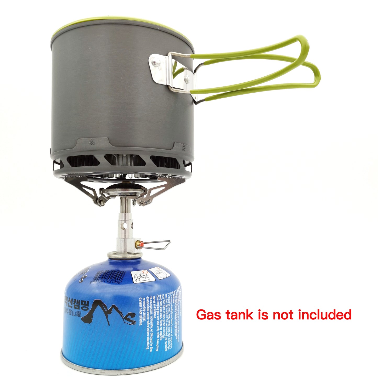 16 Pces Camping Cookware Stove Mess Kit, Cooking Pot Pan Bowl, Mini Stove, Stainless Steel Cup, Knife Fork Spoon Set for Backpacking, Camping Hiking and Picnic