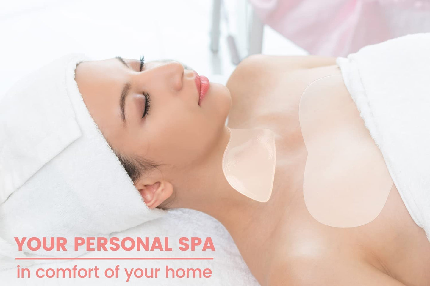 Chest Wrinkle Pads – Decollete Anti Wrinkle Chest Neck Pads - Set of 2 Silicone Chest Pad and 1 Anti Wrinkle Neck Pad